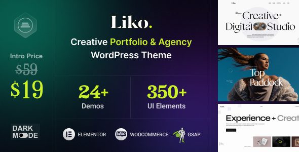 Liko 1.0.3 – Creative Agency & Portfolio WordPress Theme Liko 1.0.3 – Creative Agency & Portfolio WordPress Theme