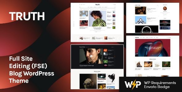 Truth 1.7.1 – Full Site Editing  Blog WordPress Theme